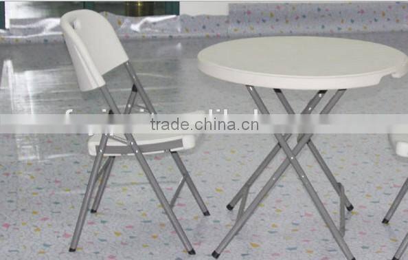 PP table round small folding iron table bar cocktail plastic tables for wholesale YPP16