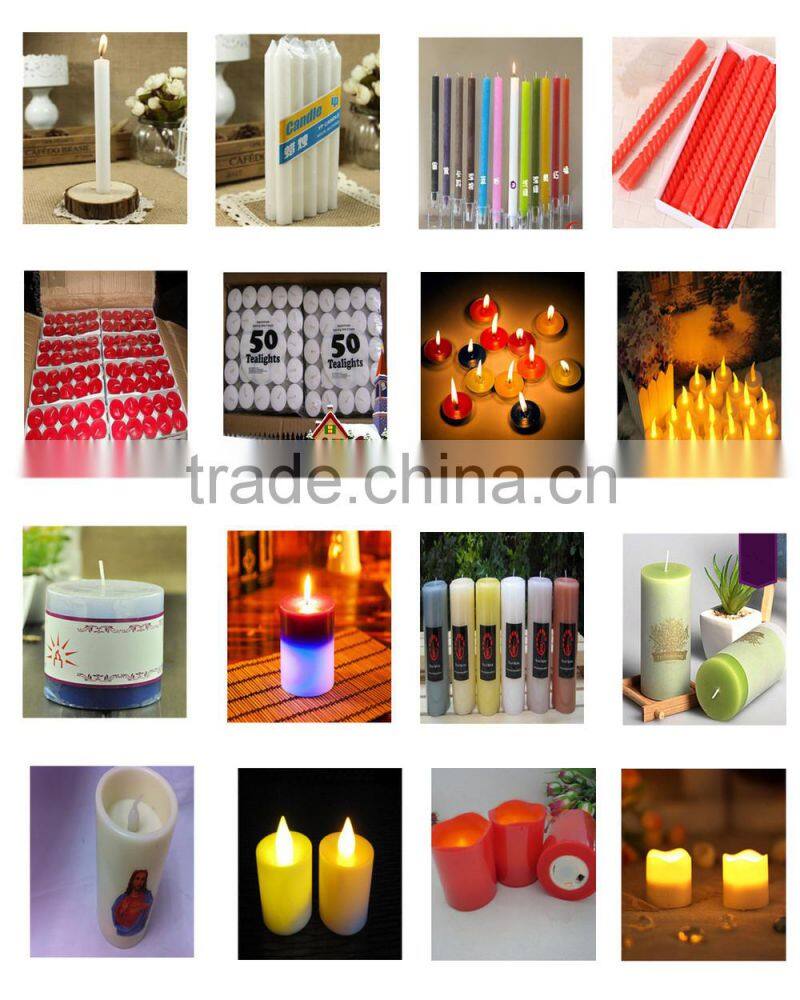 pure paraffin tealight-vary color choose pouring or stamping tealight