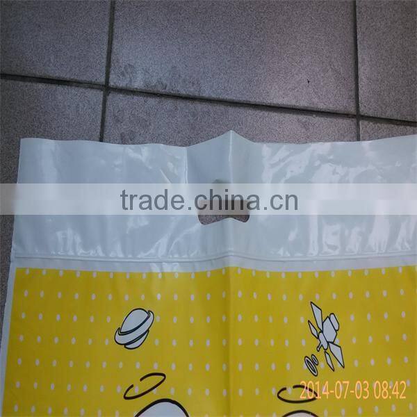 good quantity plastic die cut plastic hdpe bag for gift with low price