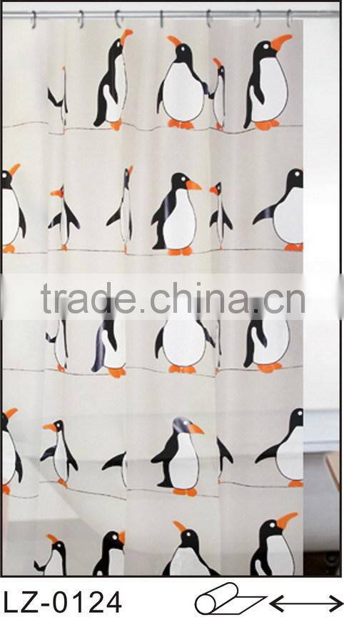 printed EVA shower curtain, good quality,180*180cm