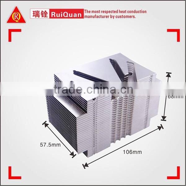 Standard aluminum heat sinks, and bonded fin heatsinks and customized heatsinks