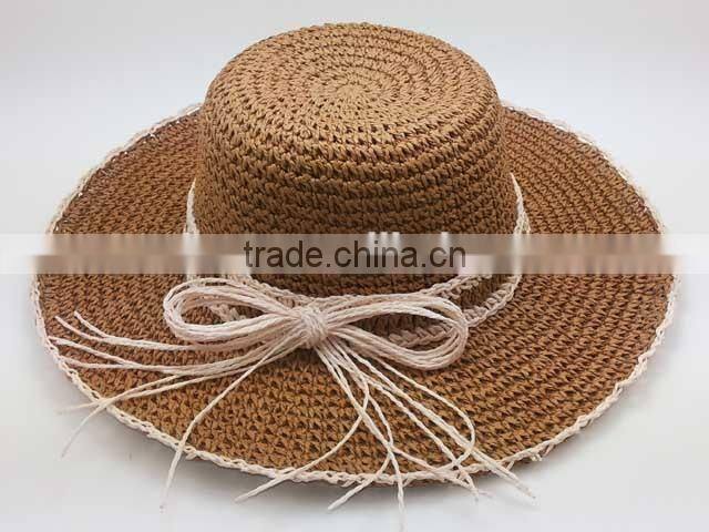 Latest Fashion hot sell new arriving crochet straw hat cheap