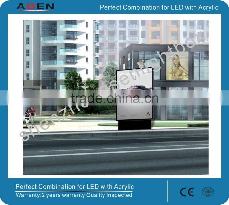 Advertising Light Box Aluminum Frames Waterproof Light Boxes with Laser Engraved Dots Techonogy