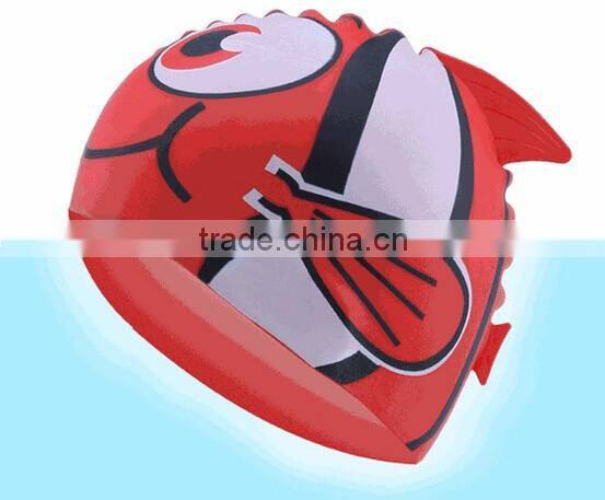 Animal Pattern Cartoon Silicone Kid Children Swimming Bathing Head Cover Cap Hat