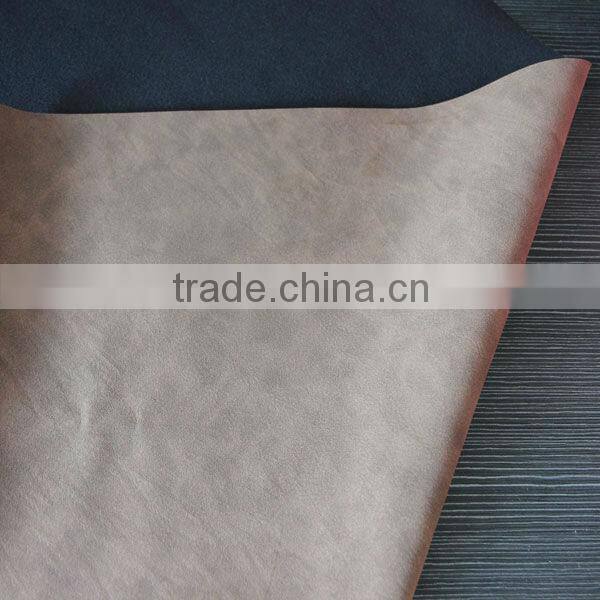 PU artificial fur fabric wholesale faux leather fabric raw leather for sale