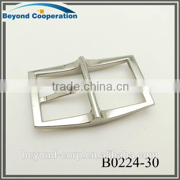 Nickel brushed electronic plating H shape buckle for 30mm leather belt
