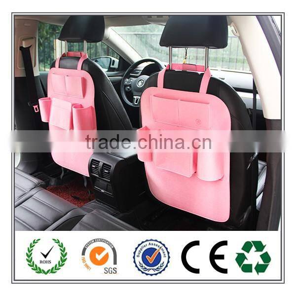 New products 2016 High Quality Felt Car back seat organizer with Various colors