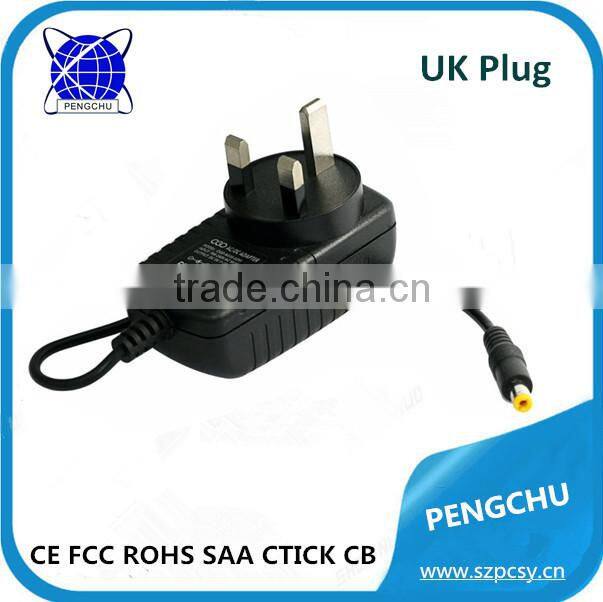cctv camera 12v 1a power adapter 12w from shenzhen