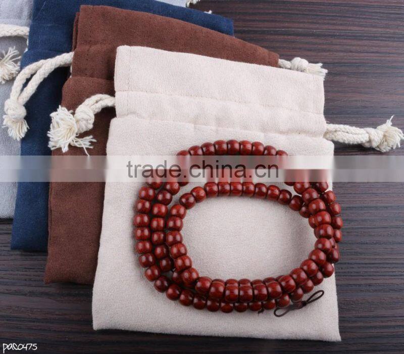 In Stock Colorful Suede Bag For Jewelry