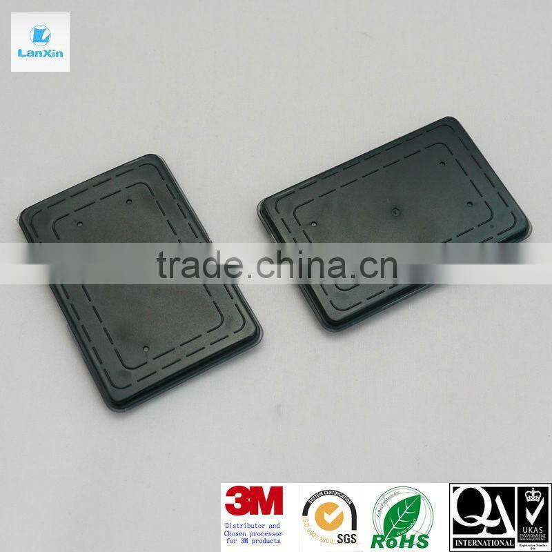 Black molded injection plastic cover