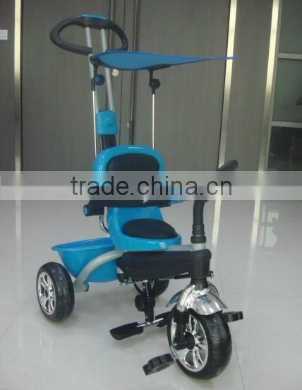 2015 white colros Baby tricycle wtih 3 point safety belt, pass en71cert with good quality keep your baby safe and comfirtable