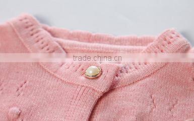 New design cardigan computer knitted sweater for big Girls