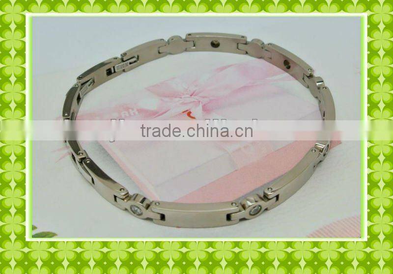 New zircon health pure titanium fashion bracelet