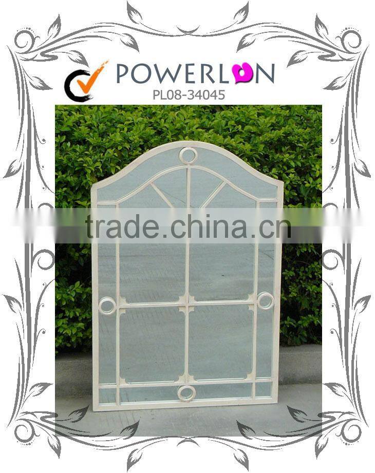 Discounted Vintage Antique House Shape Wrough Iron Frame Mirror For Home Patio Backyard J16M TS05 X11PL08-34055