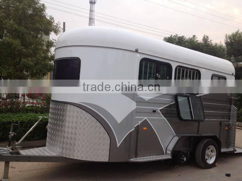2 horse angle load truck trailer