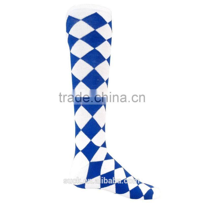 2015 high quality china manufacturer custom professional sport long Horse riding socks with own logo