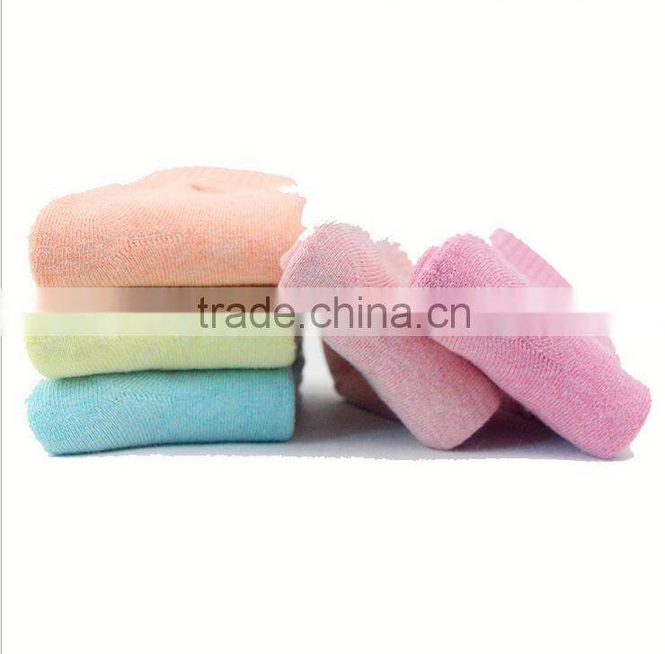 Embroidery bow socks warm thick Terry cotton thick line knitting socks china socks factory