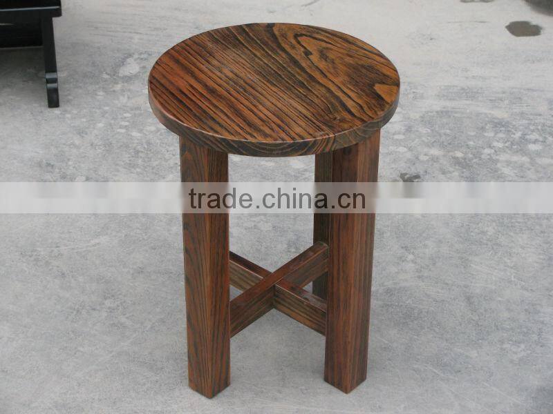 Sleek Surface Wooden Stool Pedicure Stools Step Stool