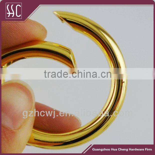 handbag metal O ring with lock