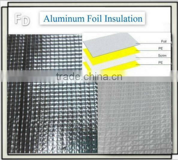 Double -sided foil scrim kraft (2-way scrim)/foil faced kraft paper