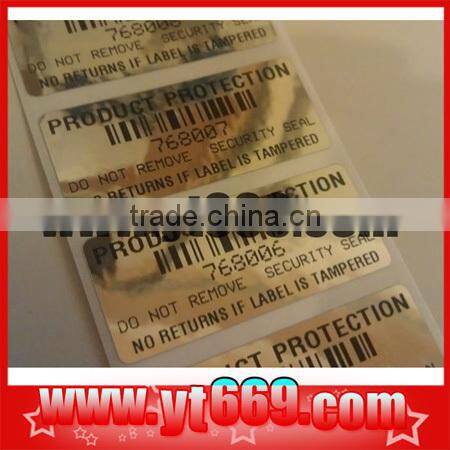 barcode anti-counterfeiting hologram sticker