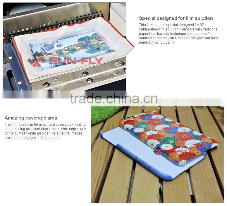 3D film case for Iphone 6 plus 3d sublimation blank mobile phone case design your own phone case, customize phone case