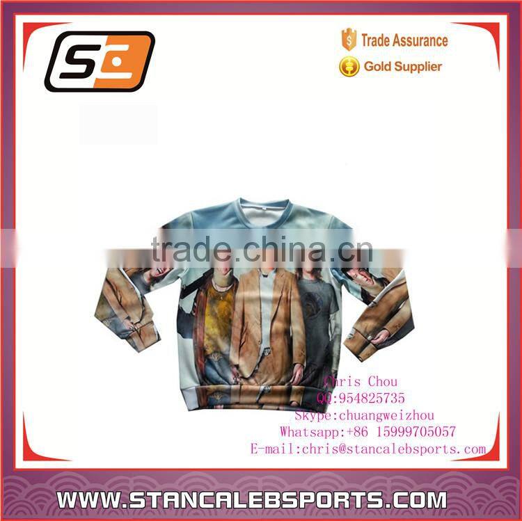 Stan Caleb collared sweatshirts rip diet high quality 3d print fullprint crewneck sweatshirt spring autumn unisex