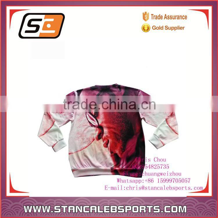 Stan Caleb dye fit fabric sweatshirt,custom polyester material sweat shirt/pure polyester