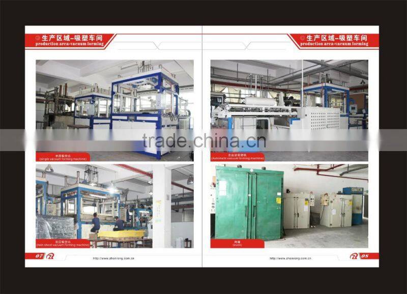 Large vacuum forming display shelf