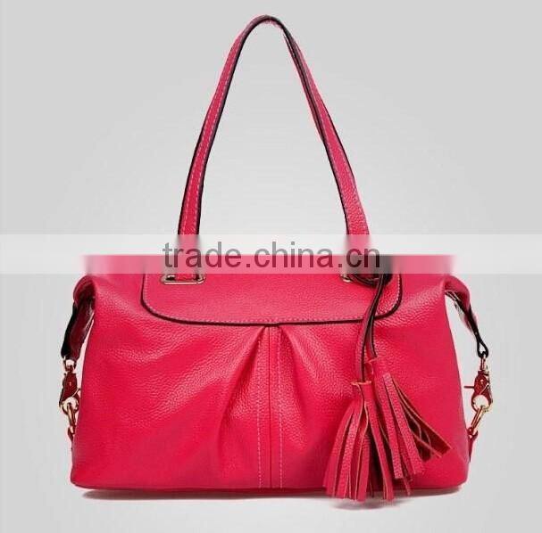 Custom Royal Women leather Extra Large Tote Bag With zipper Pocket