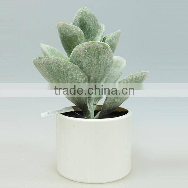 artificial ceramic potted greenery for living room decoration