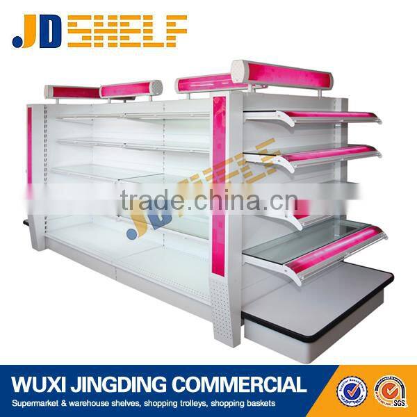 lighting glass shopping mall boutigue display shelf