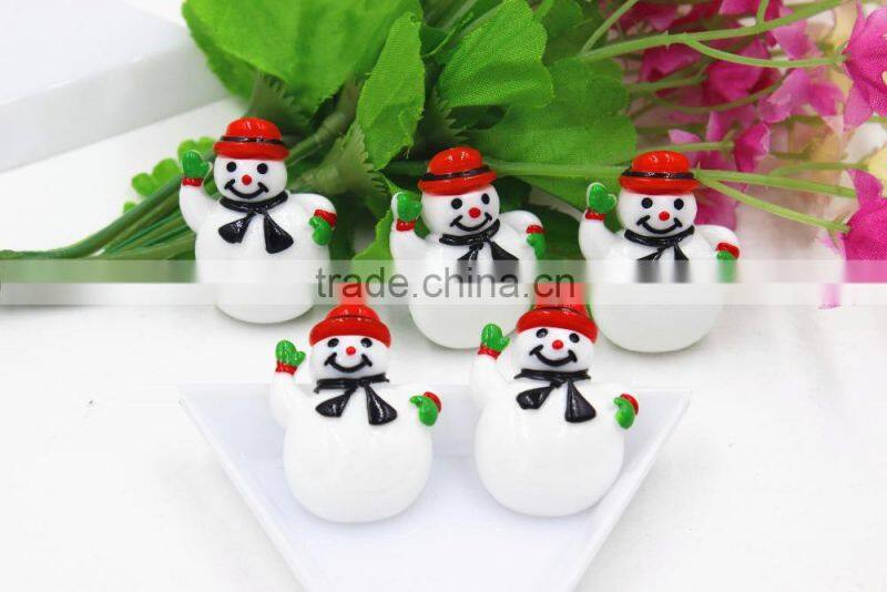 New arrival resin Christmas pine boughs resin hair bow resin cabochons flatback resin DIY resin for kids hair phone accessaries