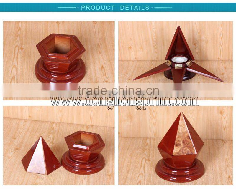 High End Design glossy unique wooden coin display box