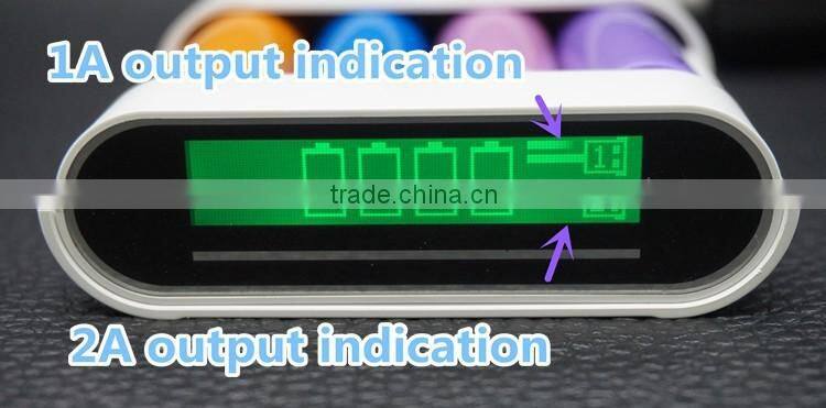 multi function power bank 18650 battery case 2A output 18650 charger DIY high capacity display power bank for pad cellphone