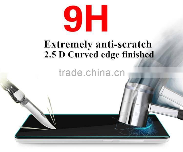High definition 9H anti scratch 2.5D protecting film tempered glass screen protector for Samsung galaxy E7