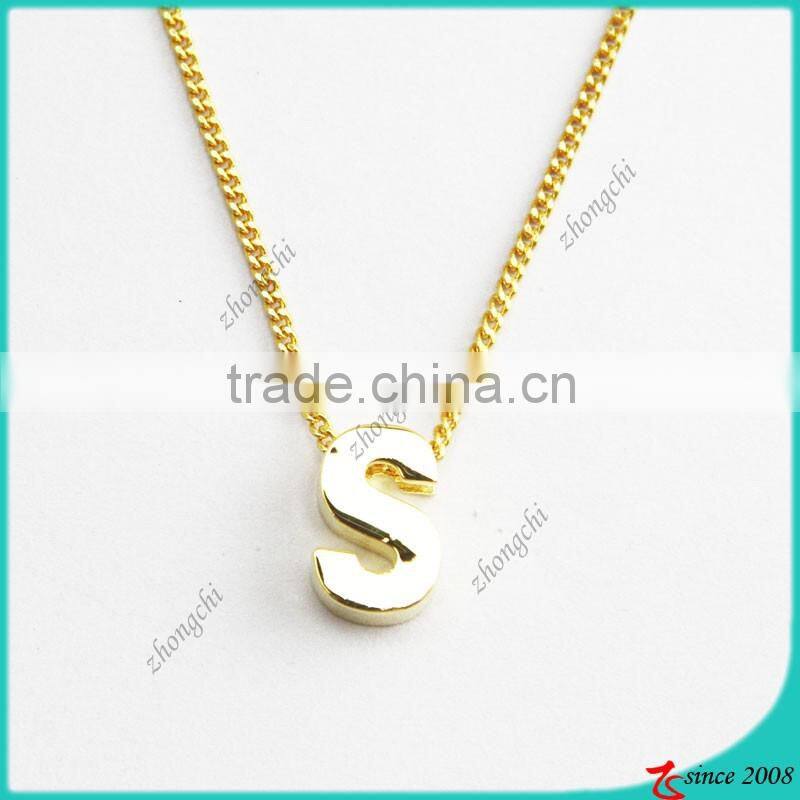 I slide letter necklace