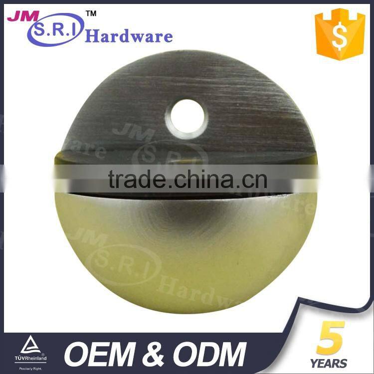 High end semicircle zinc alloy glass door stopper