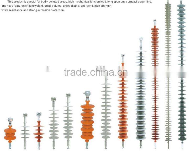 High voltage composite suspension insulator/industrial insulator