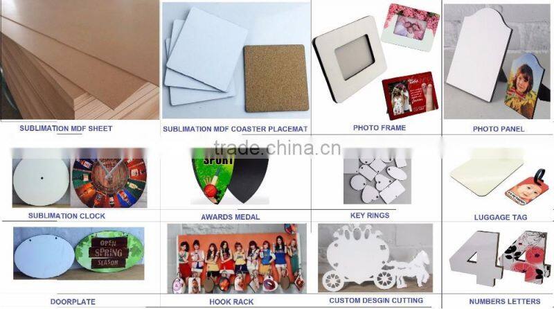 Round sublimation hardboard fridge magnet