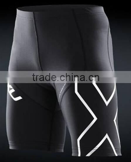 Quality nylon running fitness compression sports shorts for wholesale