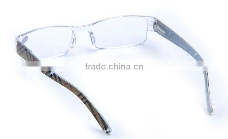 2014 high grade cheap plastic reading glasses with case
