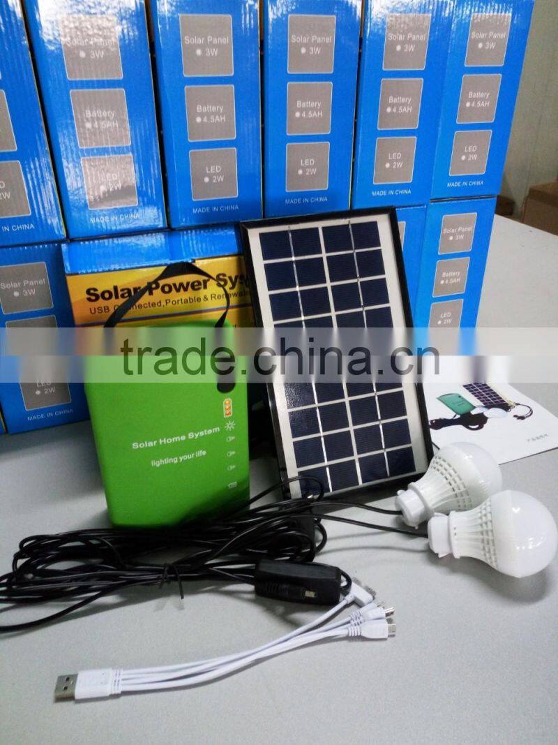 small solar home system 3w solar panel kits