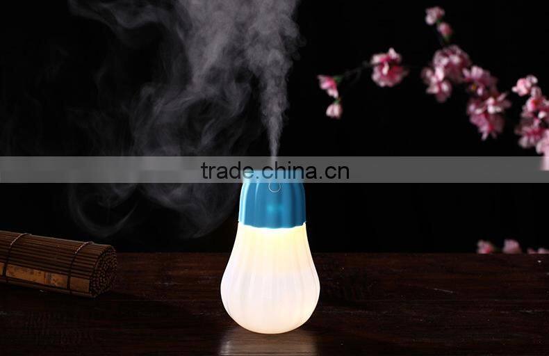 Best selling in 2015 pumpkin mini humidifier with LED lamp, usb charging ultrasonic humidifier