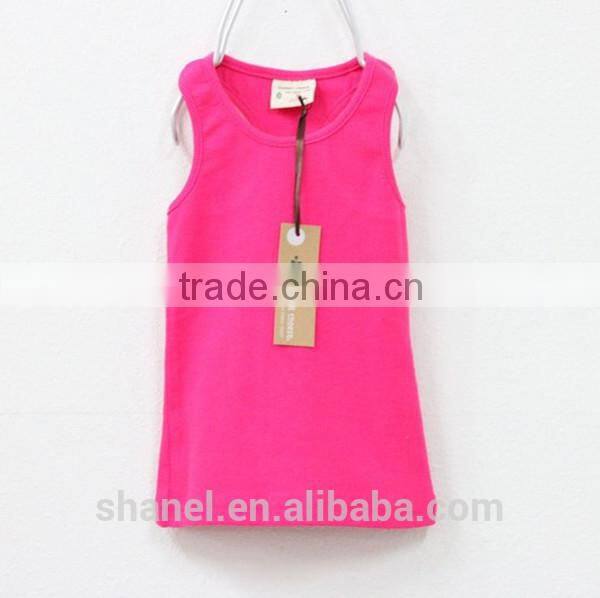 Wholesale 2015 Custom plain Tee Children Clothing for Summer