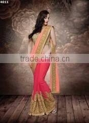Goodness Beige Georgette On Net Designer Lehenga Choli/indian lehenga online shopping