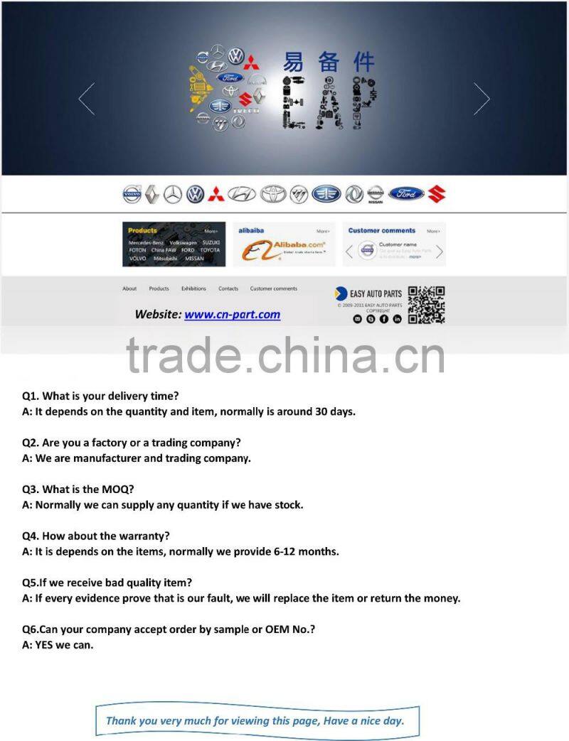 290242/0063234500 Mercedes Truck Shock Absorber ACTROS/ATEGO/AXOR series