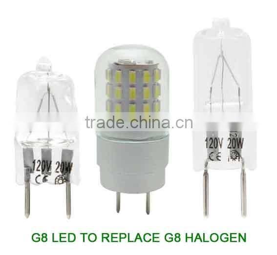 G8 LED 3W Light Bulb Lamp Spotlight to Replace 20W G8 Halogen Bulb 120V 240V