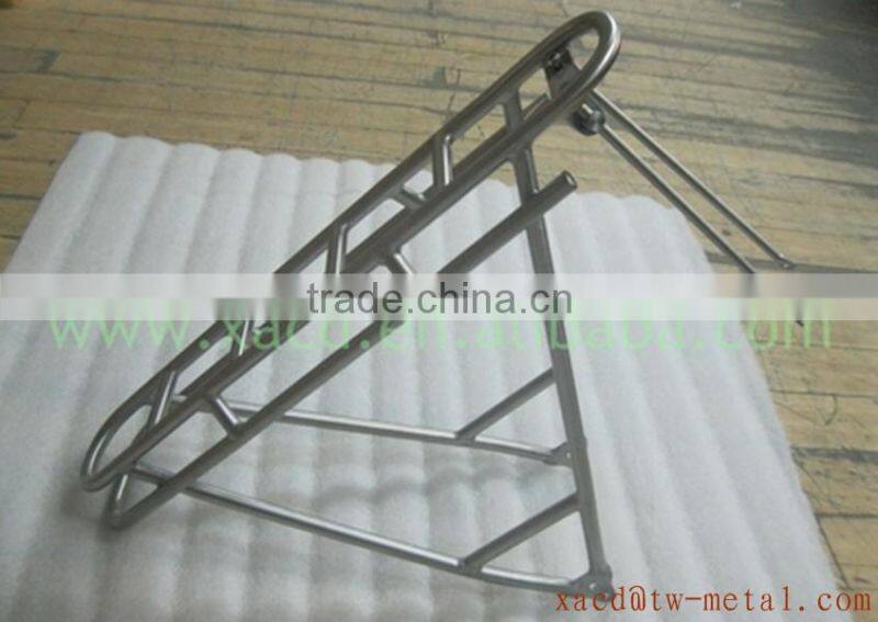 Customed bicycle luggage rack capacity 25kg bike rear rack titanium bicycle rear rack