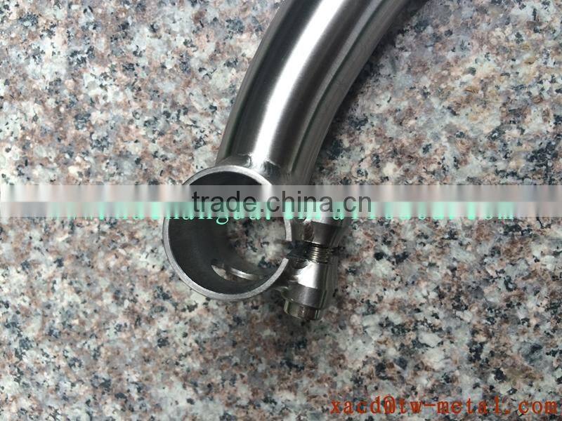 Titanium bike seat post customize kinds of size seat post with handing brush finished Made XACD bending Ti seat post